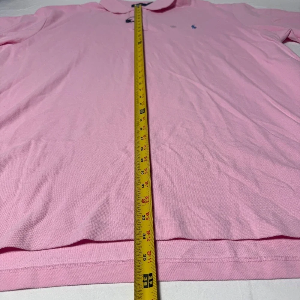 NEW Polo Ralph Lauren The Iconic Mesh Polo Shirt Men 4XLT Tall Pink